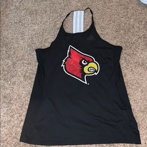 Louisville adidas cardinal head tank